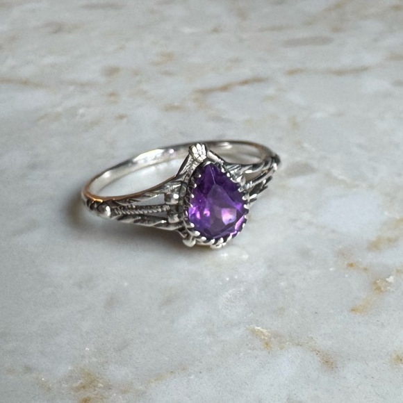 NWOT Sundance Twilight Thicket Ring Amethyst Sterling Silver